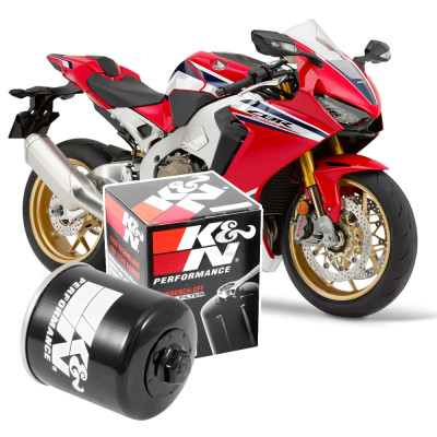 Lọc nhớt K&N KN-204-1 cho xe phân khối lớn YAMAHA, HONDA