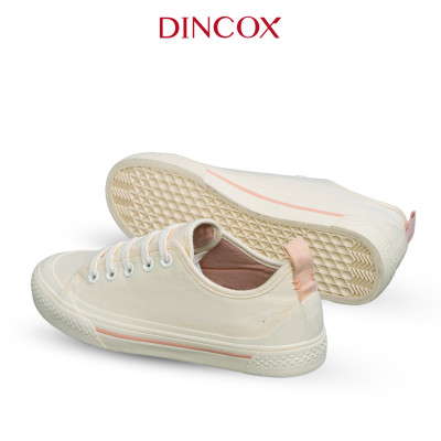 Giày Sneaker Vải Nữ DINCOX C20 Nữ Tính Sang Trọng Off/White