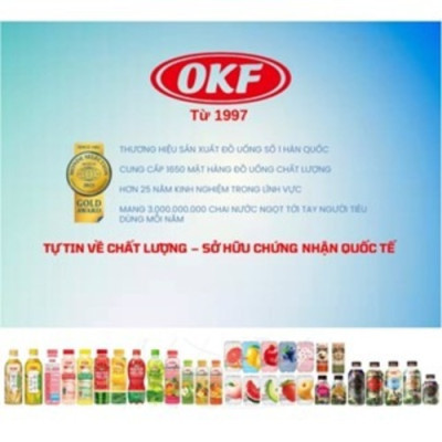 Nước Beauty Collagen (NƯỚC COLLAGEN KHÔNG ĐƯỜNG) OKF HÀN QUỐC x 6 chai 500ml