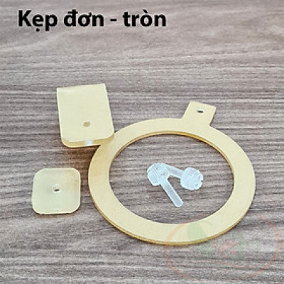 Kẹp mica giữ cốc rổ nhựa trồng cây thủy canh trang trí bể cá tép thủy sinh