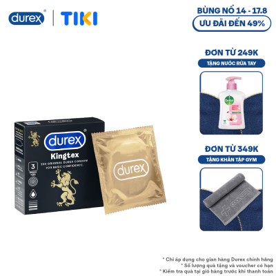 Bao cao su Durex Kingtex 3 bao