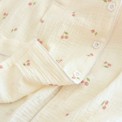 Bộ Đồ Bầu Và Sau Sinh Xô Muslin Cổ Tròn B254