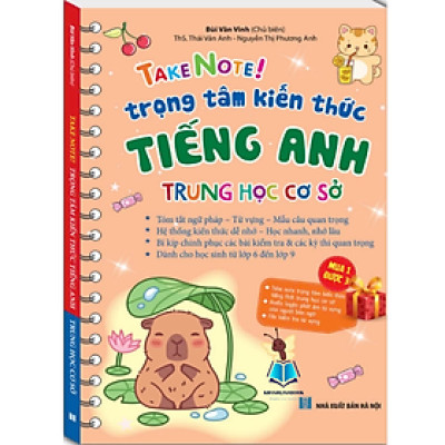 Sách - Take note! Trọng tâm kiến thức Tiếng Anh Trung học cơ sở (không lò xo 65k)
