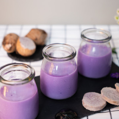 Pudding khoai môn Déli - Tách lẻ 250gr - chuyên dùng làm topping trà sữa - thơm béo, mềm mại