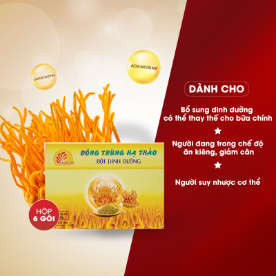 Bột Ngũ Cốc Đông Trùng Hạ Thảo Thiên Ân - (Combo 2 Hộp x 6 Gói)