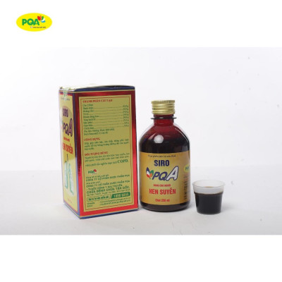 Siro Hen Suyễn PQA Giúp Giải Cảm Hàn, Hóa Thấp, Thông Phế, Bình Suyễn Và Hỗ Trợ Thông Thoáng Đường Thở Hộp 250ml