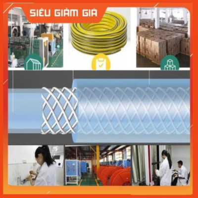 Bộ dây vòi xịt nước rửa xe, tưới cây . tăng áp 3 lần, loại 20m 206587 đầu đồng, cút đồng
