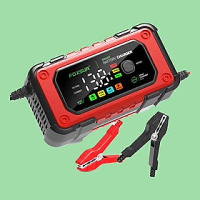 Sạc Ắc Quy Thông Minh Foxsur 12V/7A Chính Hãng: Hiệu Quả với Khả Năng Khử Sunfat và Tự Ngắt khi Đầy