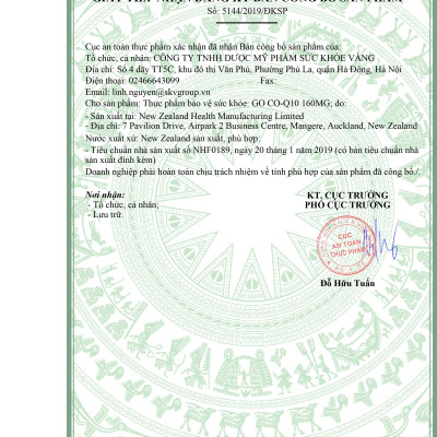 GO CO Q10 160MG 30 VIÊN - Viên uống bổ tim nhập khẩu chính hãng GO Healthy New Zealand