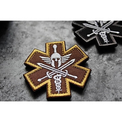 Patch phù hiệu y tế chiến trường dán quần áo_ba lô túi xách