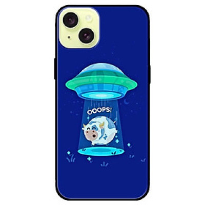 Ốp lưng dành cho Iphone 15 - Iphone 15 Plus - Iphone 15 Pro - Iphone 15 Pro Max - Bò Sữa Nền Xanh Dương - Hàng Chính Hãng