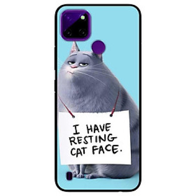 Ốp lưng dành cho Realme C21Y - C25Y mẫu Mèo Đeo Bảng