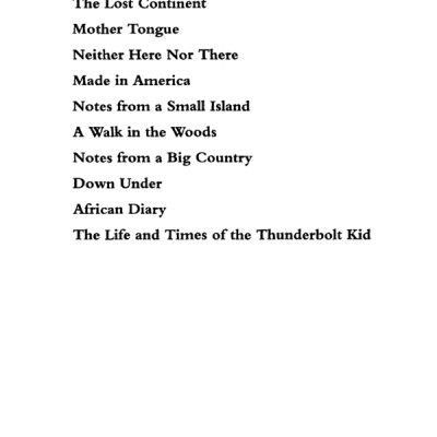 A Short History of Nearly Everything