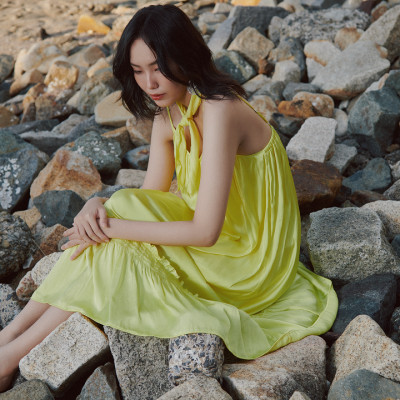 Đầm Midi Hai Hướng Dương DRE192 thời trang thiết kế Hity