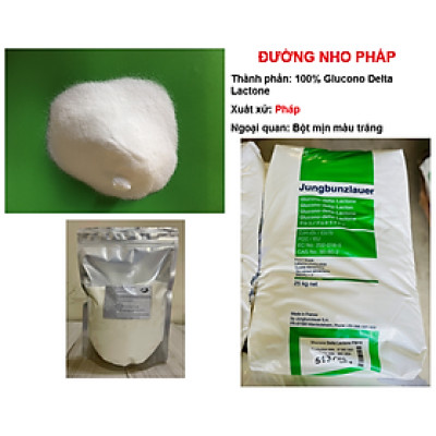 1kg đường nho Pháp tạo đông tào phớ đậu hũ ngon béo (Chiết từ bao 25kg) glucono delta lactone