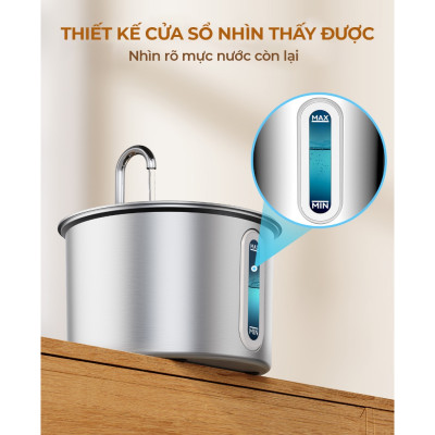 Máy lọc nước tự động Oneisall PWF 001 cho thú cưng uống nước, Phiên bản nâng cấp mới nhất - Hàng chính hãng