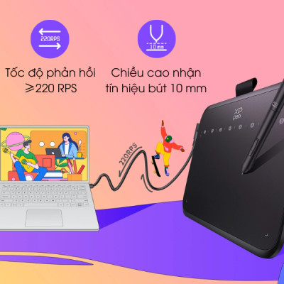 XP-Pen Deco 640 - Bảng Vẽ Điện Đa Năng - Hàng Chính Hãng 