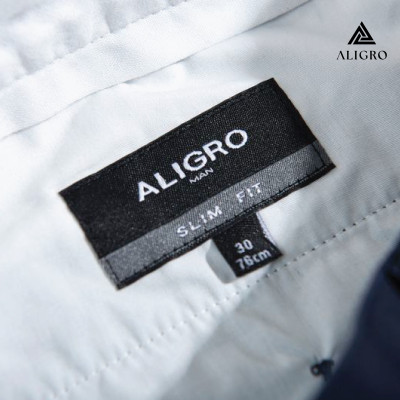 Quần kaki nam Aligro chất liệu mềm, mịn, co giãn màu navy ALGK056