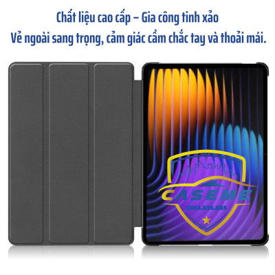 Bao Da Từ Tính Chống Sốc Cho Xiaomi Pad 7S Pro / Pad 7 Ultra – Auto Sleep/Wake, Gập 3 Có Giá Đỡ, Da PU Cao Cấp - Hàng Nhập Khẩu