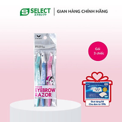 DAO CẠO LÔNG MÀY S SELECT PRO USE EYEBROW RAZOR (3 CHIẾC/GÓI)