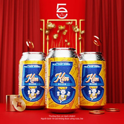 Thùng Bia Kim lon 330ml x 20 /Bia Ngũ Hành/Bia thủ công/Bia lon, độ cồn 4.6%/Craft beer/Weizen beer