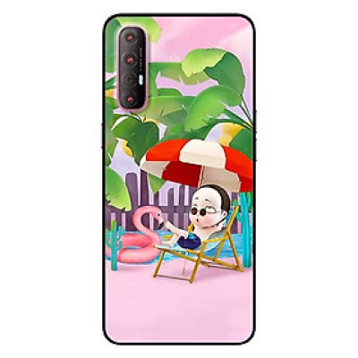 Ốp lưng dành cho Oppo Reno 3 Pro mẫu Cương Thi Nghỉ Mát