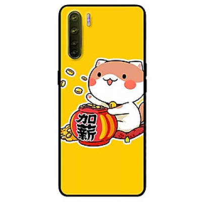 Ốp lưng dành cho Oppo Reno 3 - A91 mẫu Mèo vung Tiền