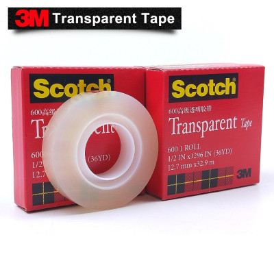 Băng keo trong suốt chuyên dụng thử mực, thử sơn 3M Scotch 600 SB-600-34 - kích thước 3/4 in, ko để lại vết keo, hàng nhập Mỹ