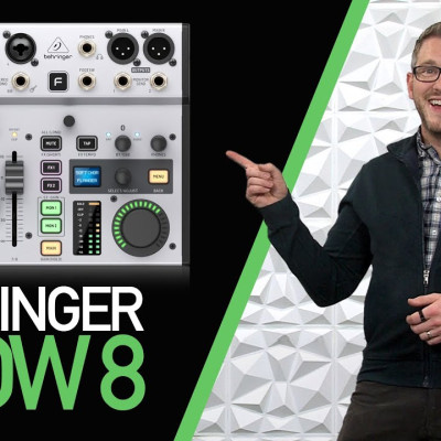 Behringer Flow 8 - Mixer Cơ Lai Số 8 Kênh Đầu Vào, Hỗ Trợ Bluetooth, Cổng USB Phát Trực Tiếp- Hàng chính hãng