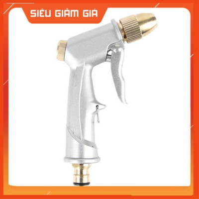 Bộ dây vòi xịt nước rửa xe, tưới cây . tăng áp 3 lần, loại 7m, 10m 206701 đầu đồng, cút đồng