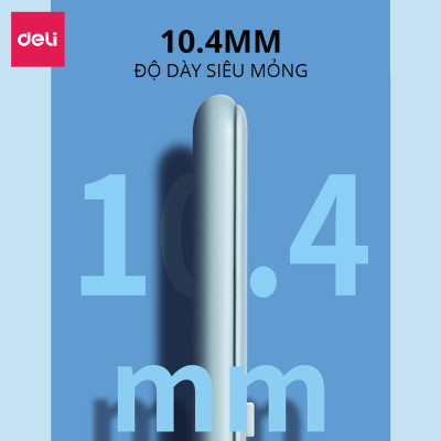 Máy tính cầm tay bỏ túi 12 số để bàn Deli có thể dùng năng lượng mặt trời và pin - Phù hợp văn phòng và học sinh - Nhiều màu - 1200