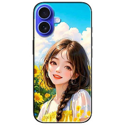 Ốp lưng dành cho Iphone 16 - 16 Plus - 16 Pro - 16 Pro Max - Thiếu Nữ Hướng Dương - Hàng Chính Hãng