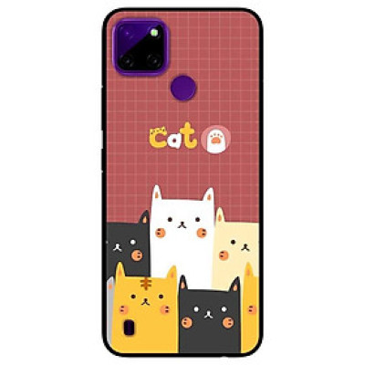 Ốp lưng dành cho Realme C21Y - C25Y mẫu Mèo Nâu