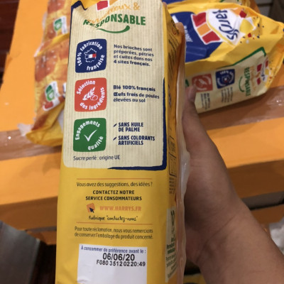 Combo 5 bánh mì Hoa cúc Harrys Brioche Tressée 500g 