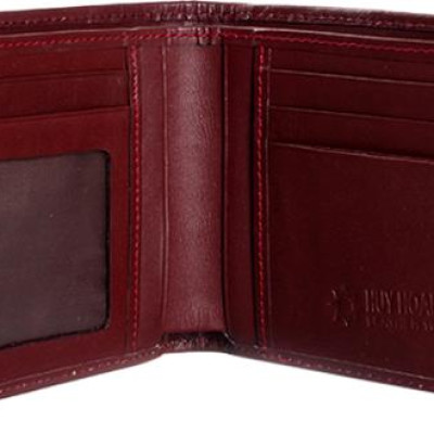 Ví Nam Da Cá Sấu Gai Bụng Huy Hoàng HT2202 (12.5 x 10 cm) - Nâu Đỏ