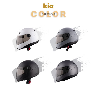 Mũ Bảo Hiểm Fullface Kio SafeStyle Rider KN09K, Kính Dài Phủ Nano Chống Tia UV, Lót Kháng Khuẩn Thoáng Khí