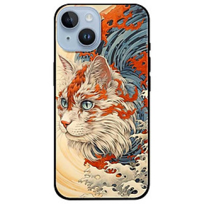 Ốp lưng dành cho Iphone 15 - 15 Plus - 15 Pro - 15 Pro Max - Mèo Trắng Cam - Hàng Chính Hãng