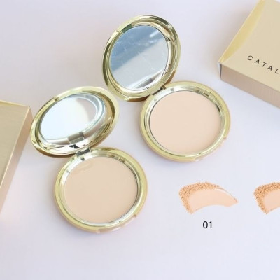 Phấn Phủ Siêu Mịn Kiểm Soát Dầu Nhờn Catalina Geo Pact 22g