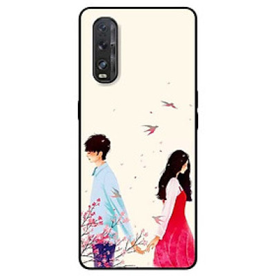 Ốp lưng dành cho Oppo Find X2 mẫu Anime Boy Girl