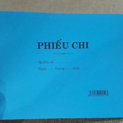 Bộ 3 Phiếu Chi 2 Liên - Màu Xanh