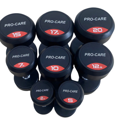 Tạ Tay Dumbbells Cao Su Lõi Sắt Pro-Care Đài Loan - Các Mức Tạ 2.5Kg, 5Kg, 7.5Kg, 10Kg (1 Cái)