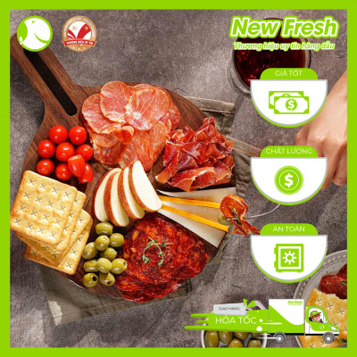 Thịt Heo Đùi Sau Serrano Tây Ban Nha Cắt Lát - Túi 50Gr