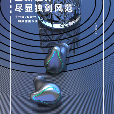 CINCATDY Tai Nghe Bluetooth Earbuds Single Side Wireless Earphone Handsfree Stereo Headset 2021 TWS Earbud with Microphone Waterproof Touch Earbud