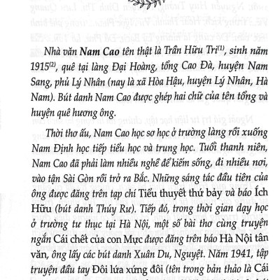 Sách - Tủ Sách Văn Học Trong Nhà Trường - Truyện Ngắn Nam Cao (Tái Bản 2025)