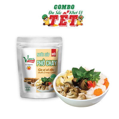 Combo Tết An Yên GÓI 210G (Nước Súp Phở Bò + Gà + Chay)