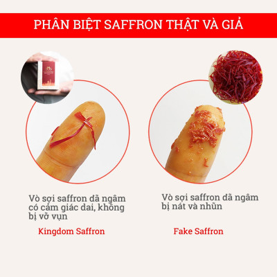 Saffron nhụy hoa nghệ tây Kingdom Herb Iran chính hãng loại thượng hạng hộp 1 gram