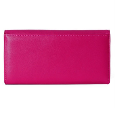 Ví nữ da bò màu hồng HJ93114-28-46 