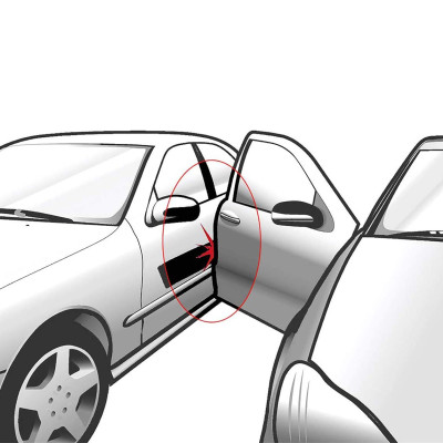 Ron Viền Bảo Vệ Cánh Cửa Xe Hơi Nẹp U Gioăng Oto Ôtô Chống Va Đập Ồn Cách Âm Đàn Hồi Lõi Thép Cao Su