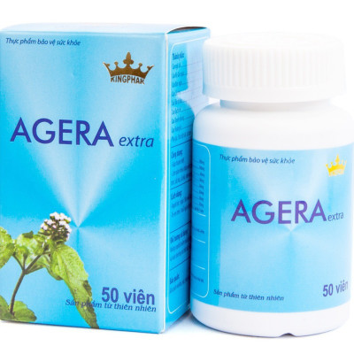 Kingphar agera Extra -Hộp 50 viên - Hỗ Trợ Giảm Nghẹt Mũi,hắt hơi và sổ mũi, nhức đầu do viêm mũi dị ứng, viêm xoang