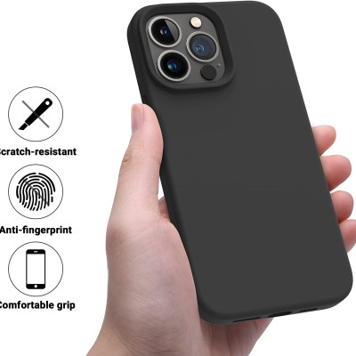 Ốp lưng silicon case cho iPhone 14 Pro Max (6.7 inch) siêu mỏng 0.3mm chống bám bẩn hiệu Memumi Liquid mặt lưng siêu mềm mịn, có gờ bảo vệ camera - hàng nhập khẩu